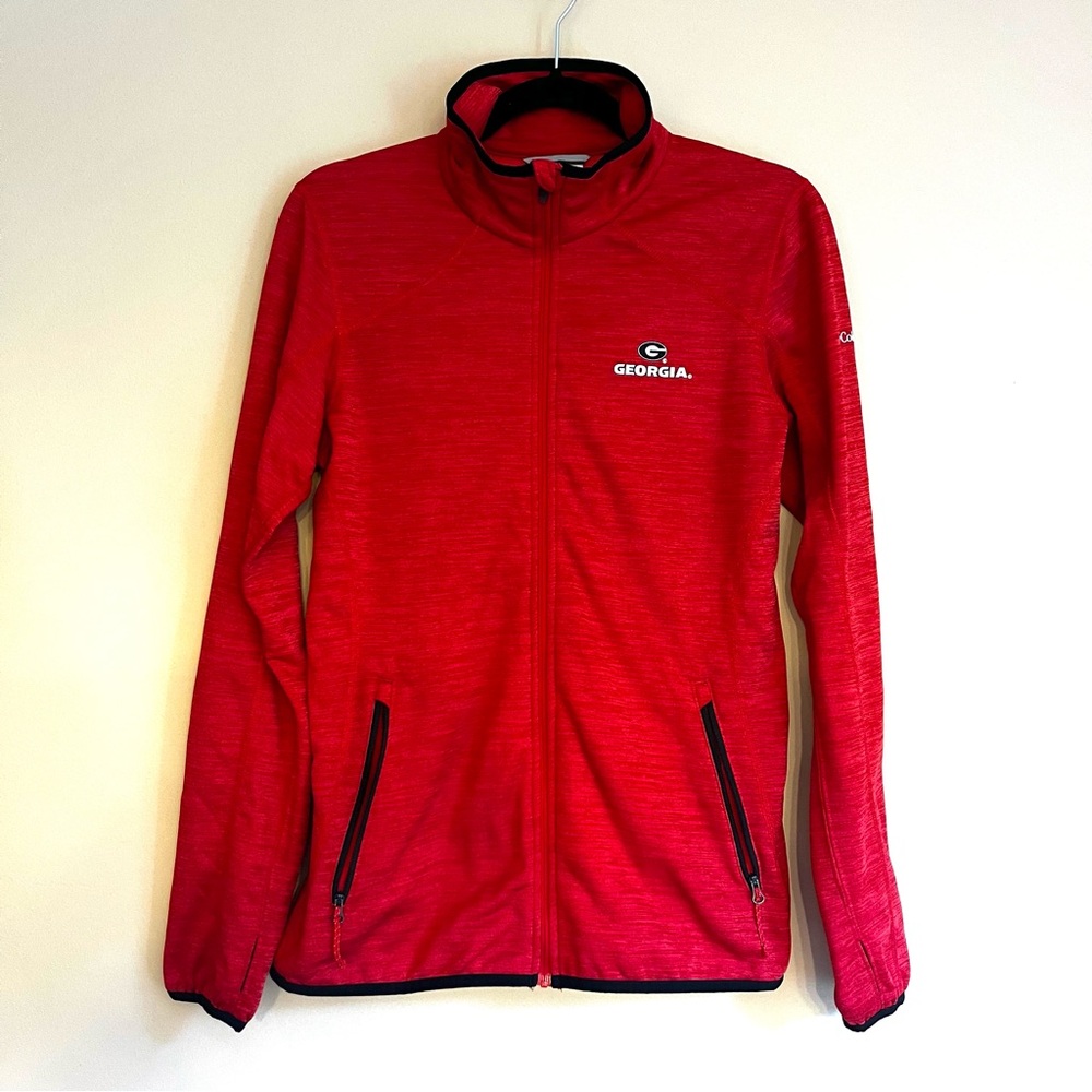 Columbia Georgia Bulldogs Red Fleece Jacket Women's M NCAA Football Fan Apparel